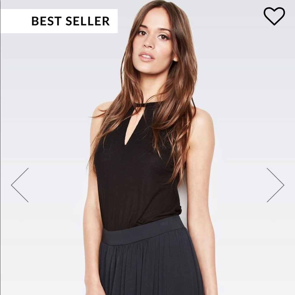 Michael Lauren Gustavo keyhole Top Black XS and Small Available